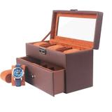 organisateur de bijoux en cuir pour homme
