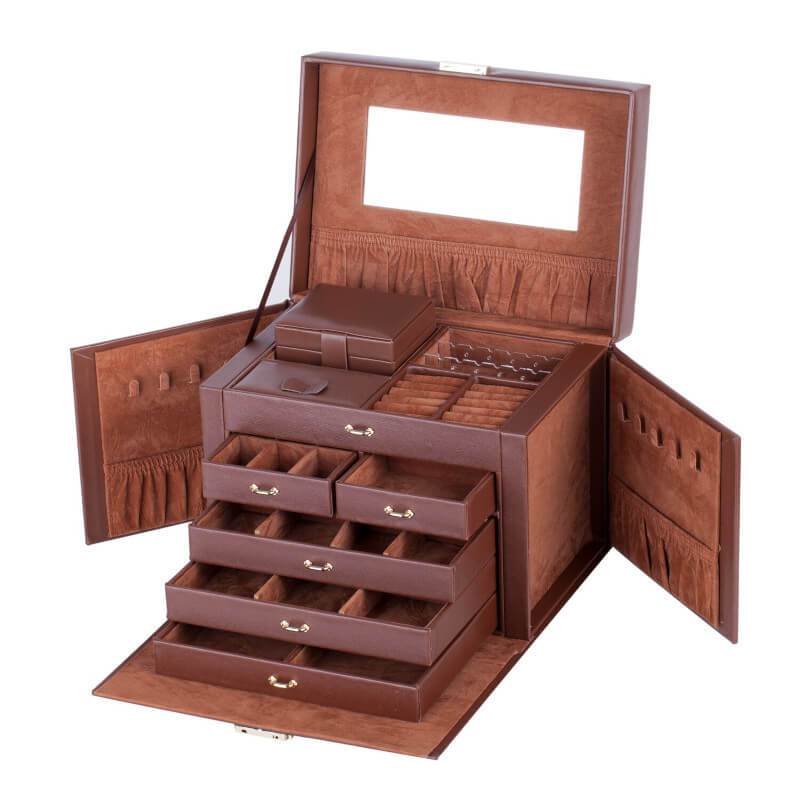 boite à bijoux marron