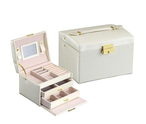 rangement bijoux fille blanc tiroirs