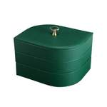 boite bijoux cuir vert