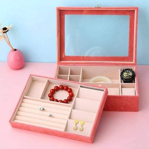 boite à bijoux pour fille en velours