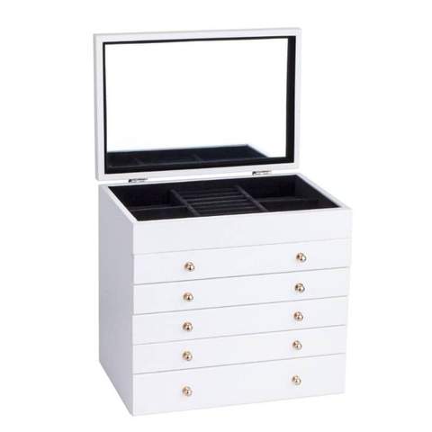 boite à bijoux avec miroirs et tiroirs