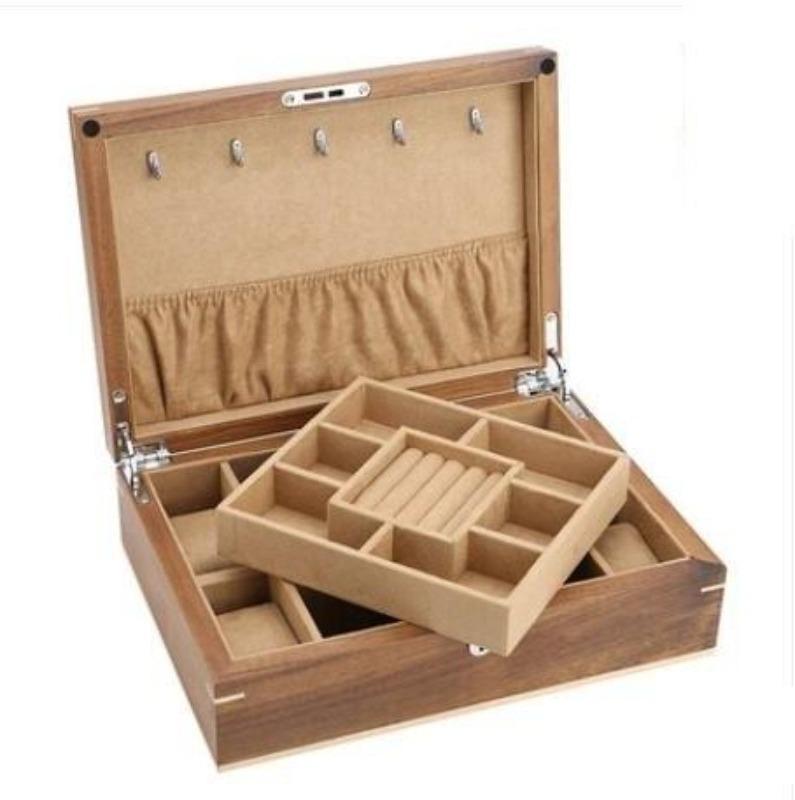 coffret à bijoux en bois massif