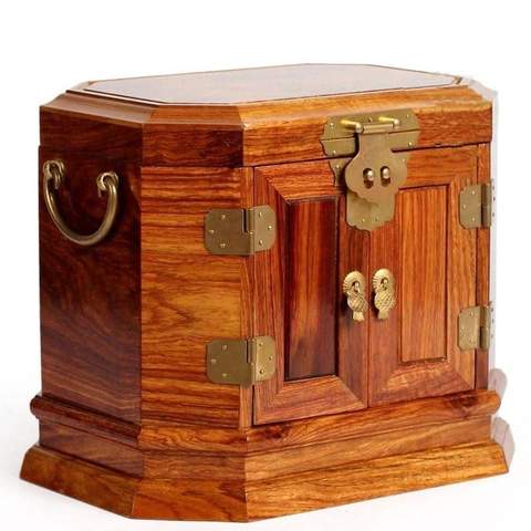 coffret à bijoux en bois rose