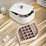 coffret bijoux cuir beige
