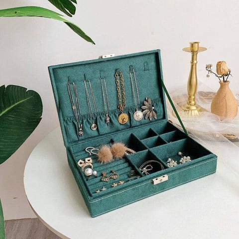 coffret bijoux cuir vintage