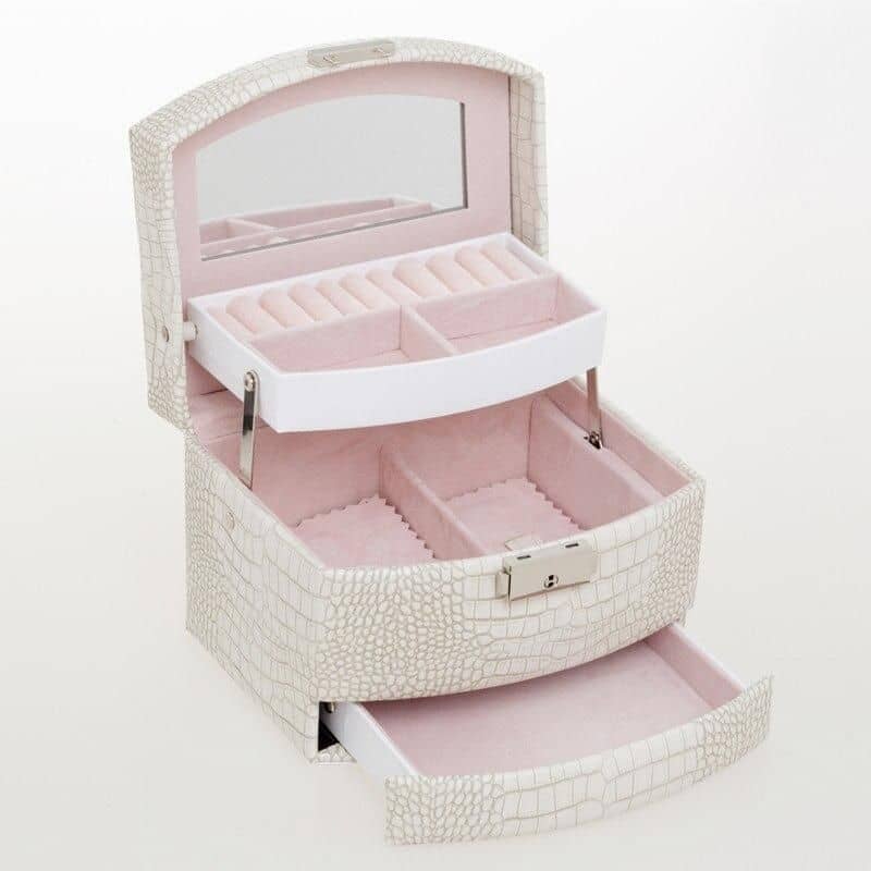 rangement bijoux femme blanc