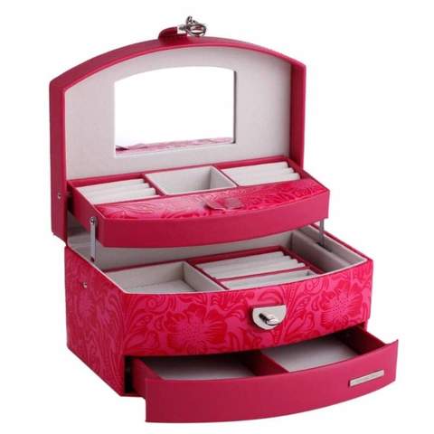 coffret bijoux fille en cuir
