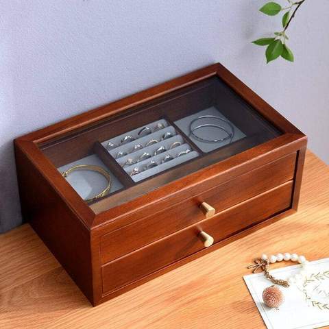 coffret bijoux luxe en verre