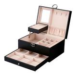 coffret bijoux miroir tiroir compartiment