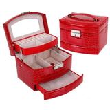 coffret bijoux rouge