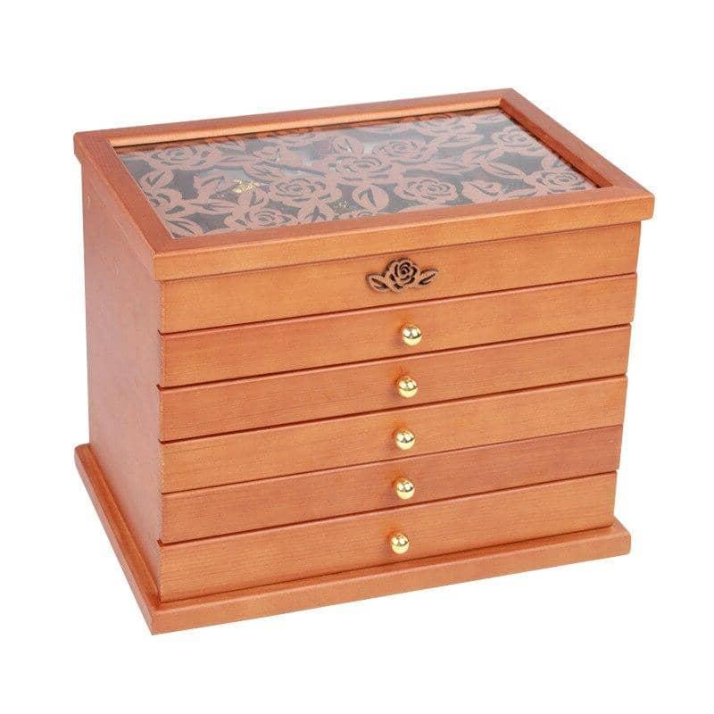 grande boite à bijoux en bois