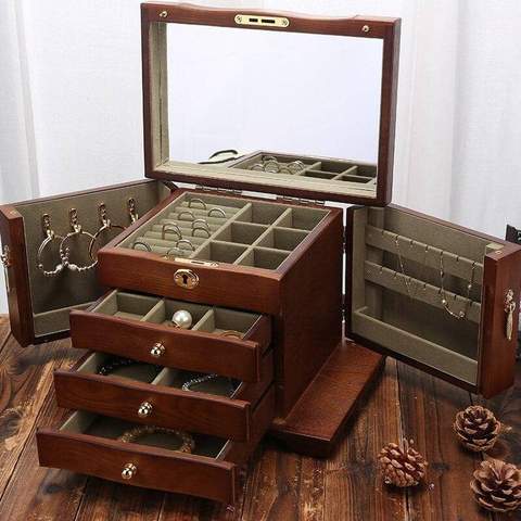 grande boite à bijoux luxe