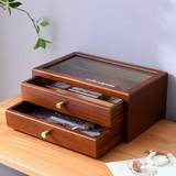 rangement bijoux bois et verre