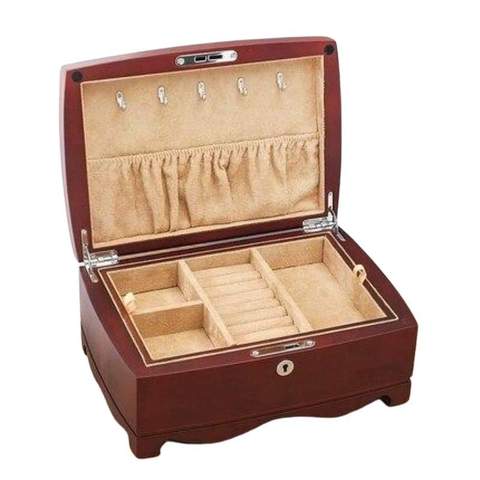 rangement bijoux bois velours