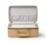 rangement bijoux or cuir